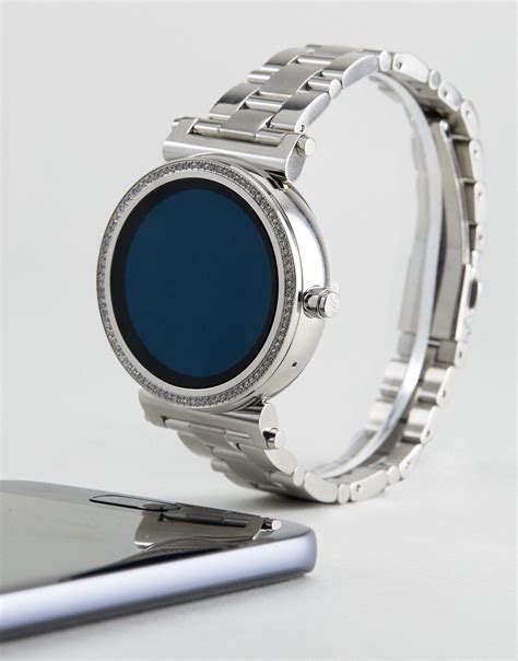 silver michael kors sofie smartwatch|Michael Kors access smartwatch.